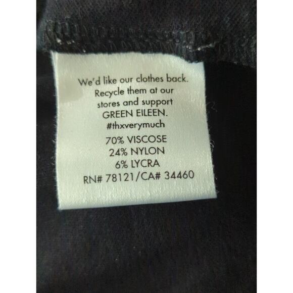 Eileen Fisher Womens Black Pull on Pants Career Workwear Casual Size L - Picture 8 of 10